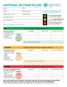 asthma action plan